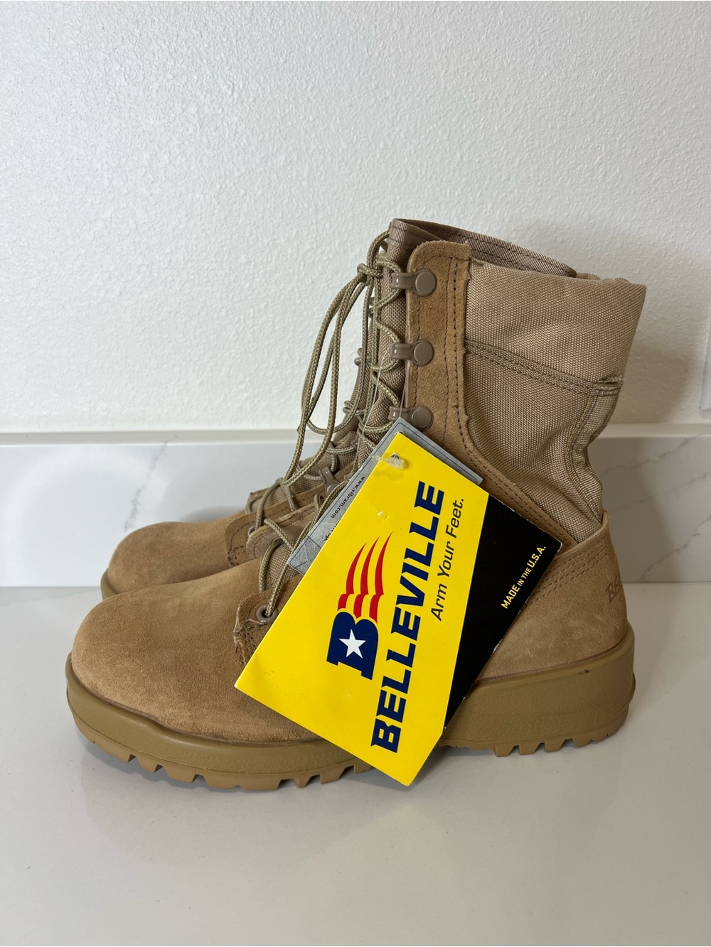 Belleville Tan Military Desert Boots New with Tags size 7.5 Women’s